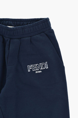 Joggers in Cotone con Logo in Rilievo