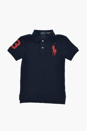 Solid-Color Slim-Fit Polo With Embroidered Logo