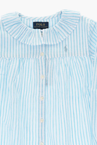 Camicia in Lino e Cotone a Righe
