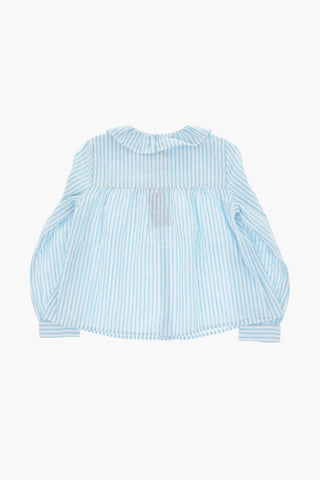 Camicia in Lino e Cotone a Righe