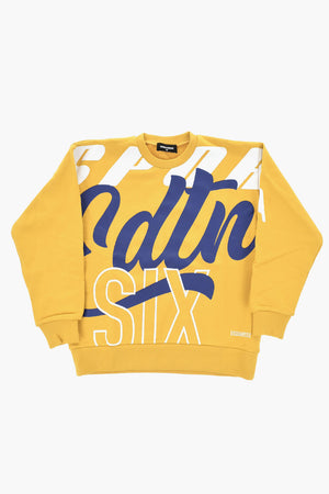 Sweatshirt mit Rundhalsausschnitt aus angerauter Baumwolle mit Print