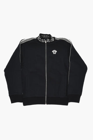 Sweatshirt aus Baumwolle mit Bändern und ikonischen Kontrastdetails