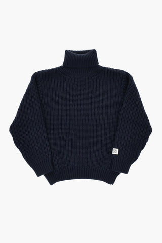 Rollkragenpullover Aus Schurwolle