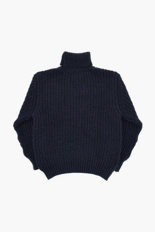 Rollkragenpullover Aus Schurwolle