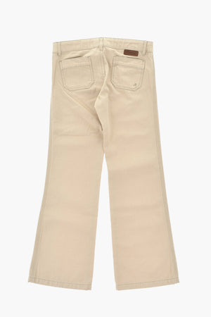 Lightweight Cotton Flared-Leg Trousers JUNON
