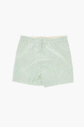 Cotton Shorts With All-Over Monogram