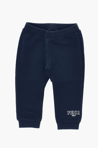 Cotton Joggers With Embossed Logo