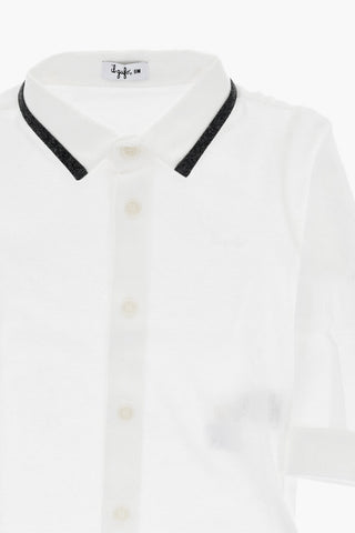 Polo a body in Cotone a Maniche Lunghe