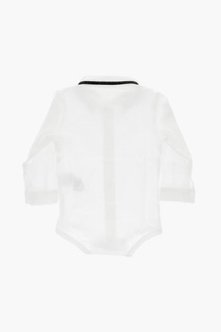 Polo a body in Cotone a Maniche Lunghe