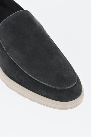 Suede Loafers with Rubber Sole