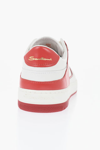 Leather Sneakers AIR with Contrast Details