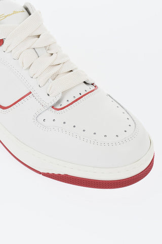 Leather Sneakers AIR with Contrast Details