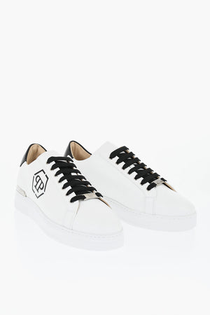Leder-Sneaker HEXAGON mit Laretale-Logo