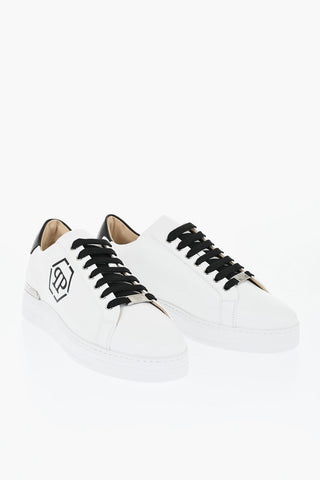 Leder-Sneaker HEXAGON mit Laretale-Logo