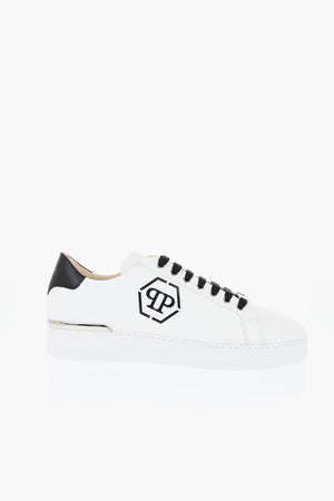 Leder-Sneaker HEXAGON mit Laretale-Logo