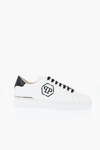 Leder-Sneaker HEXAGON mit Laretale-Logo