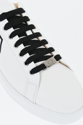 Leder-Sneaker HEXAGON mit Laretale-Logo