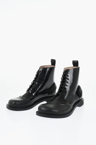 Brushed Leather Ankle Boots CAMPO with Rubber Toe