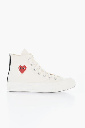 CDG X CONVERSE Hohe Canvas-Sneaker mit Print