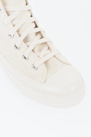 CDG X CONVERSE Hohe Canvas-Sneaker mit Print
