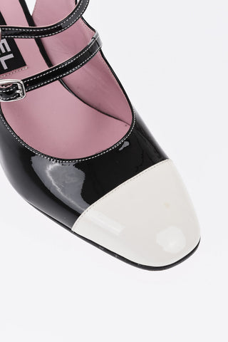 Mary-Jane-Slingbacks aus Lackleder PAPAYA, 7 cm