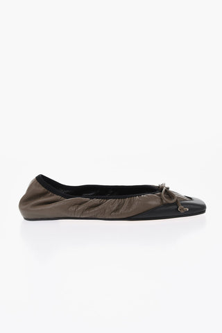 Nappa-Ballerinas CAMILLA mit quadratischer Spitze