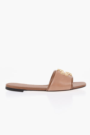 Leather Slides ELEANOR with Front Logo