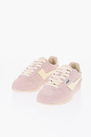 Suede Sneakers WINDSPIN With Contrast Detail