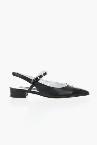 Mary-Jane-Slingbacks OCEANO aus Lamé-Leder, 2 cm