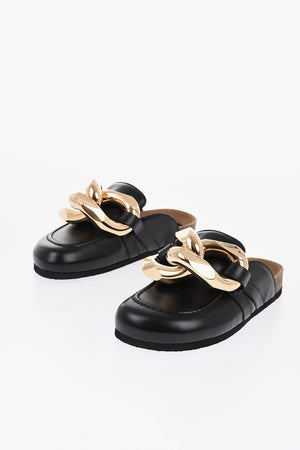 Mules Aus Leder LOFFY Mit Maxi-Kette