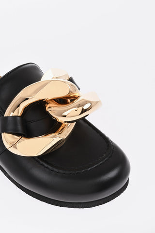 Leather Mules LOFFY With Maxi Chain