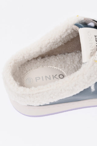ACBC Leather Mule-Fit Sneakers With Shearling Lining