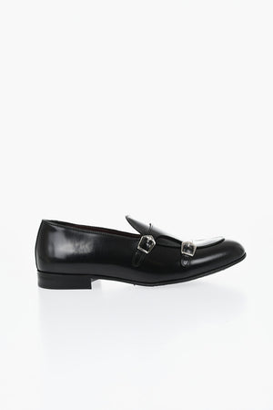 Brushed Leather Monk Strap Derby
