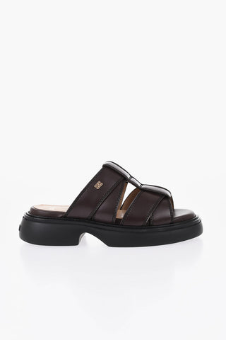 Sandali Flat in Eco-Pelle con Suola in Gomma