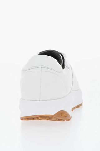 EARTHLY Sneakers Allacciate in Pelle con Suola in Gomma