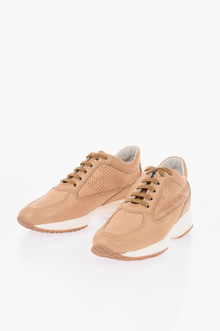 Sneakers INTERACTIVE in Pelle con Logo Traforato