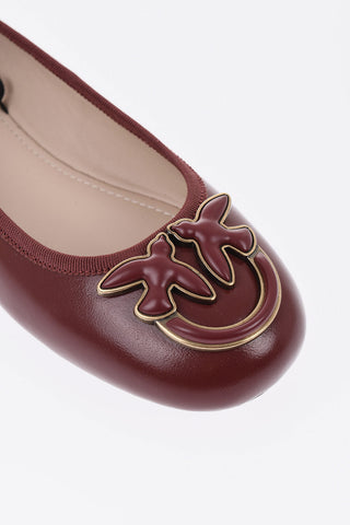 Nappa Ballet Flats With Removable Lace-Up Detail