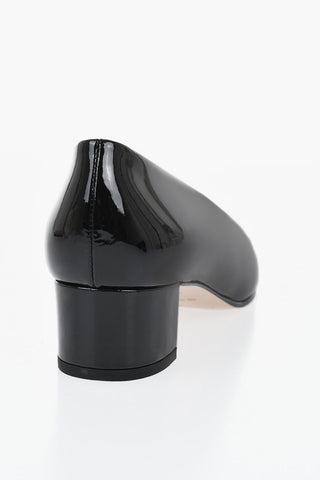 Patent Leather Pumps CAMELIA with Front Logo 5cm