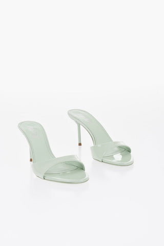 에나멜 오픈토 뮬 LIDIA 8cm