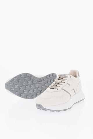 Leather Sneakers With Side Logo