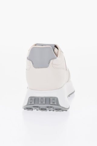 Leather Sneakers With Side Logo