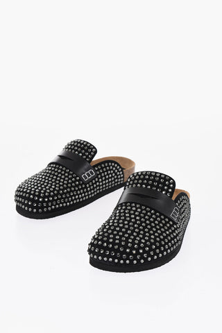 Mules Penny con Cristalli All-Over