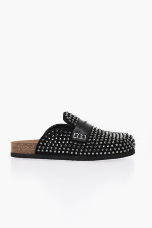 Mules Penny con Cristalli All-Over