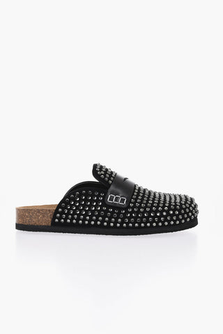 Mules Penny con Cristalli All-Over