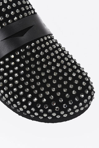 Mules Penny con Cristalli All-Over