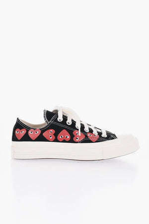 COMME DES GARCONS Low-Top Cotton Sneakers With Prints
