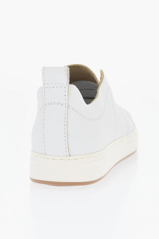 Slip-On-Sneaker Aus Genarbtem Leder