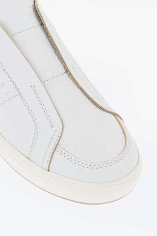 Slip-On-Sneaker Aus Genarbtem Leder