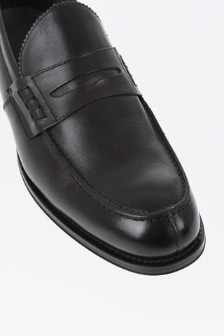 Penny-Loafer aus Leder mit Ledersohle