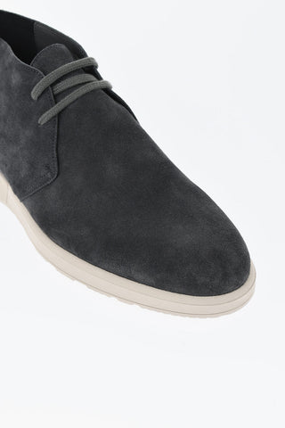 Wildleder-Stiefeletten mit Gummisohle